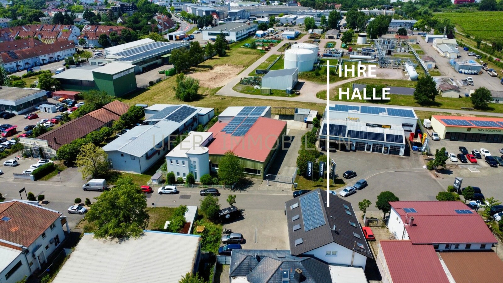 Vielseitig nutzbare Gewerbehalle mit Büro & Rolltor – ideal für Werkstatt, Lager oder Handel