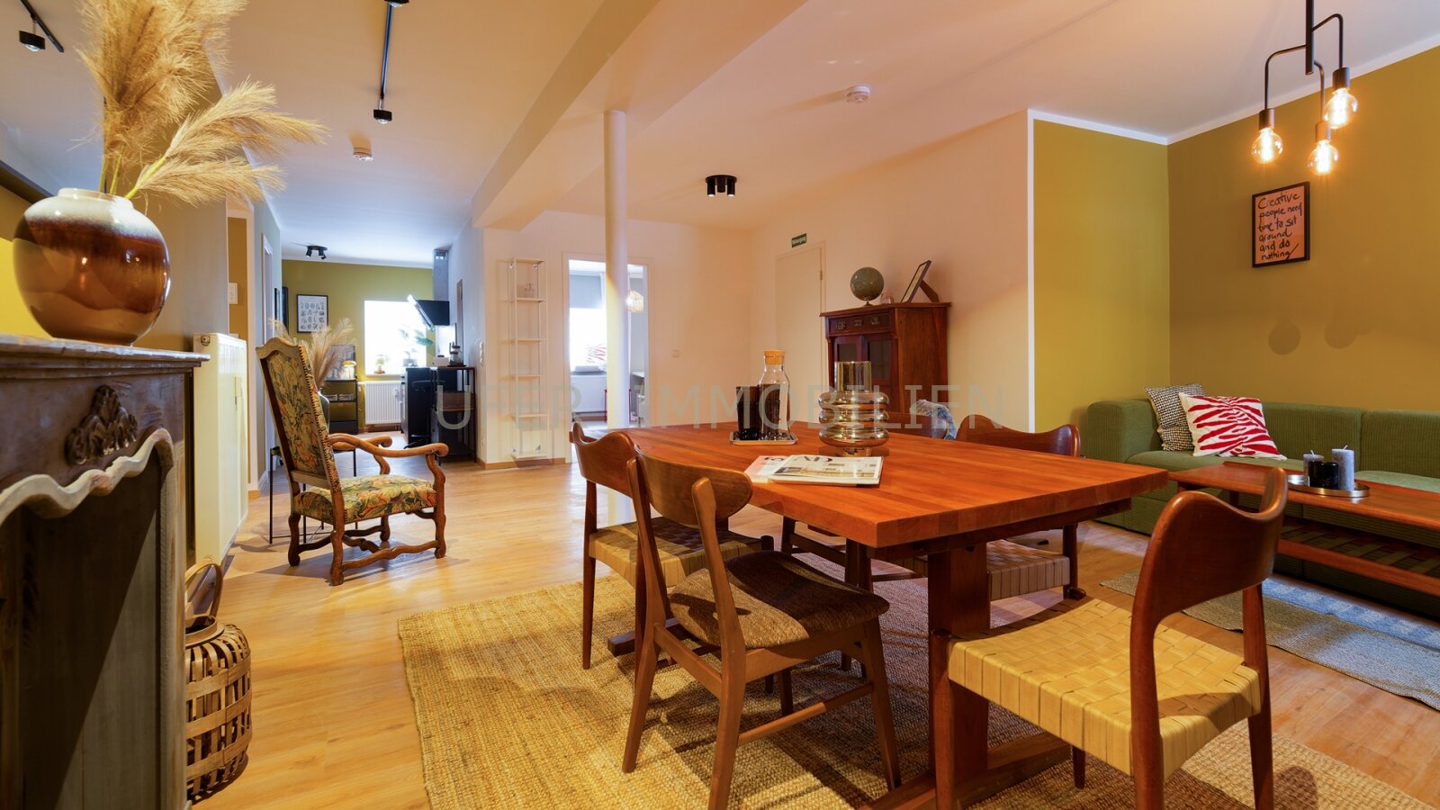 Geräumige, möblierte 6,5-Zimmer-Wenwohnung – ideal als Firmenwohnung auf Zeit, WG oder Großfamilienwohnung