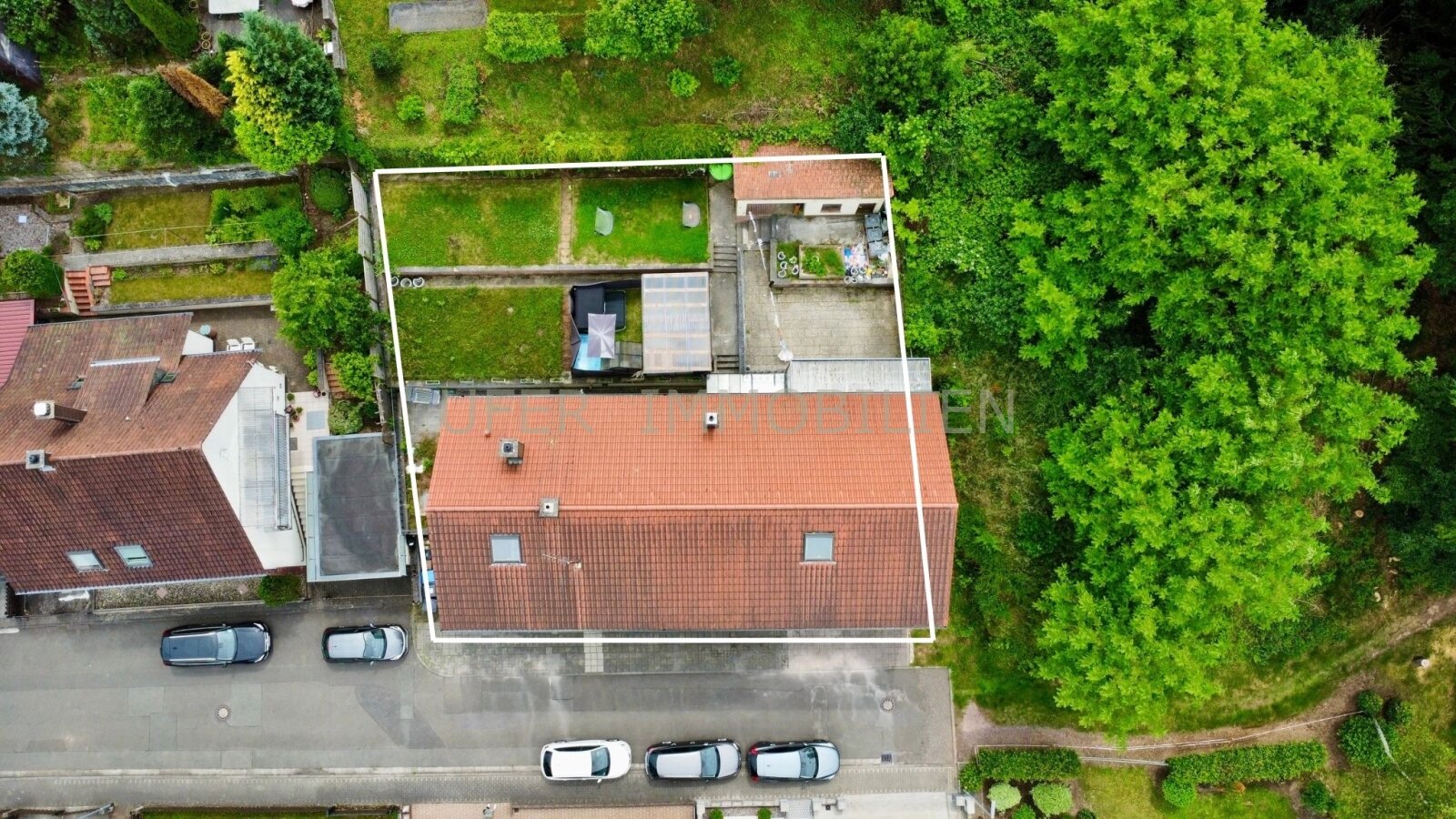 Drohnenaufnahme Grundstücksansicht Drohnenaufnahme Grundstücksansicht