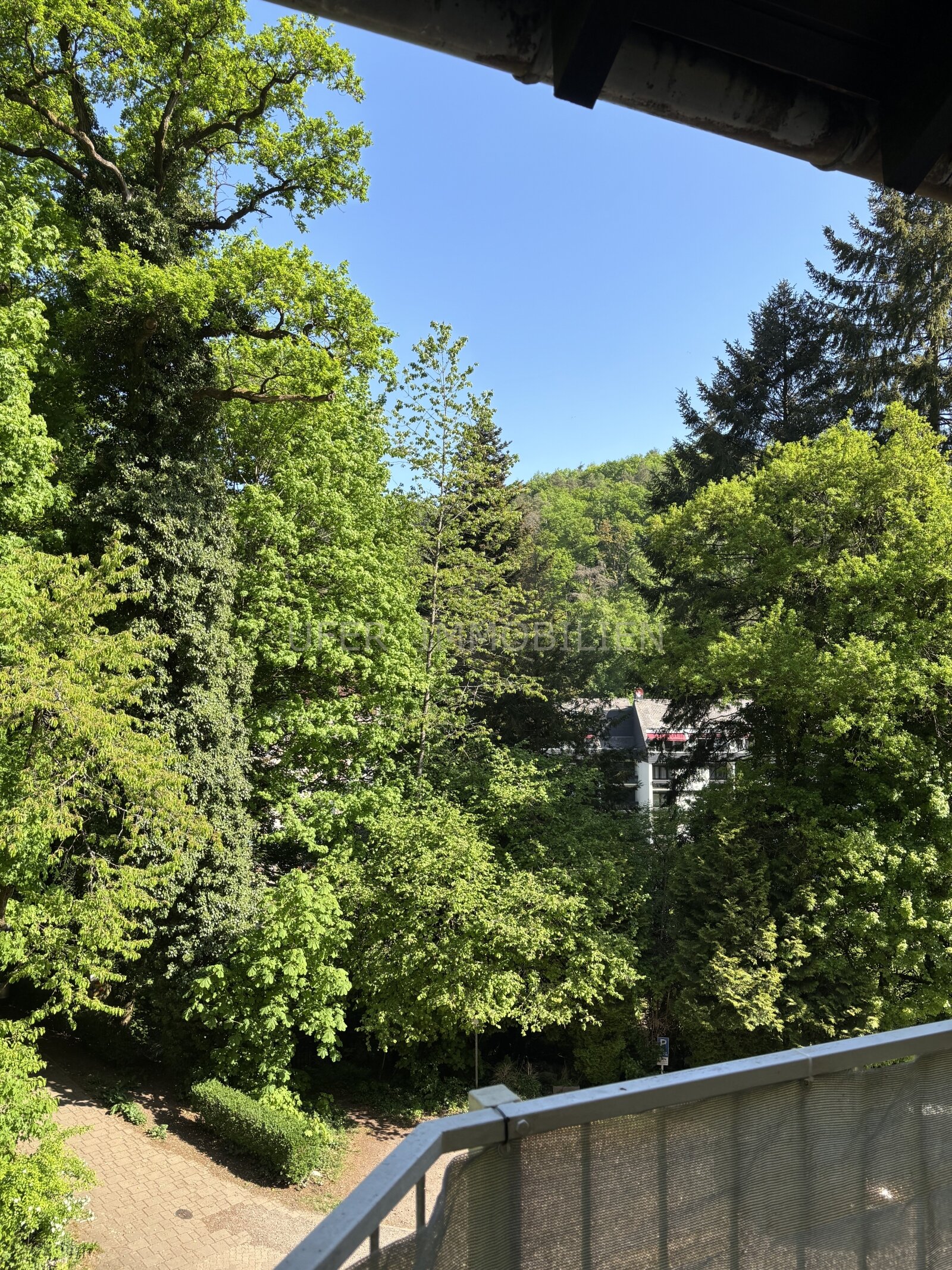 Blick vom Balkon