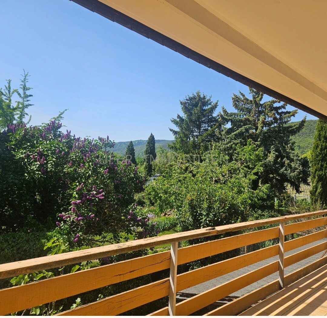 Ausblick vom Balkon